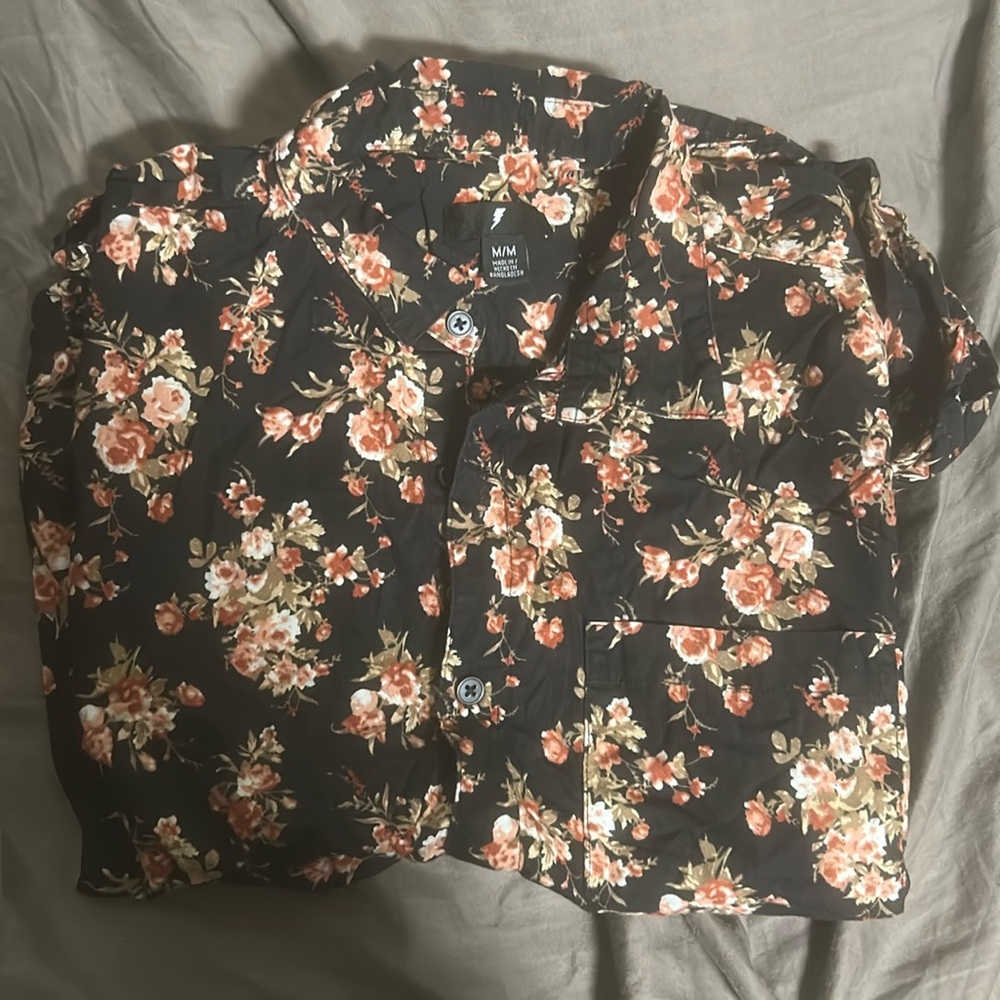 Lightning Bolt USA button up shirt